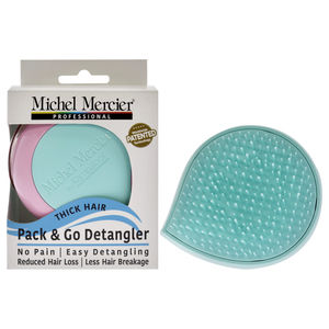 Pack and Go Detangler Thick Hair - Turquoise-Pink Michel Mercier 1 Pc Hair Brush